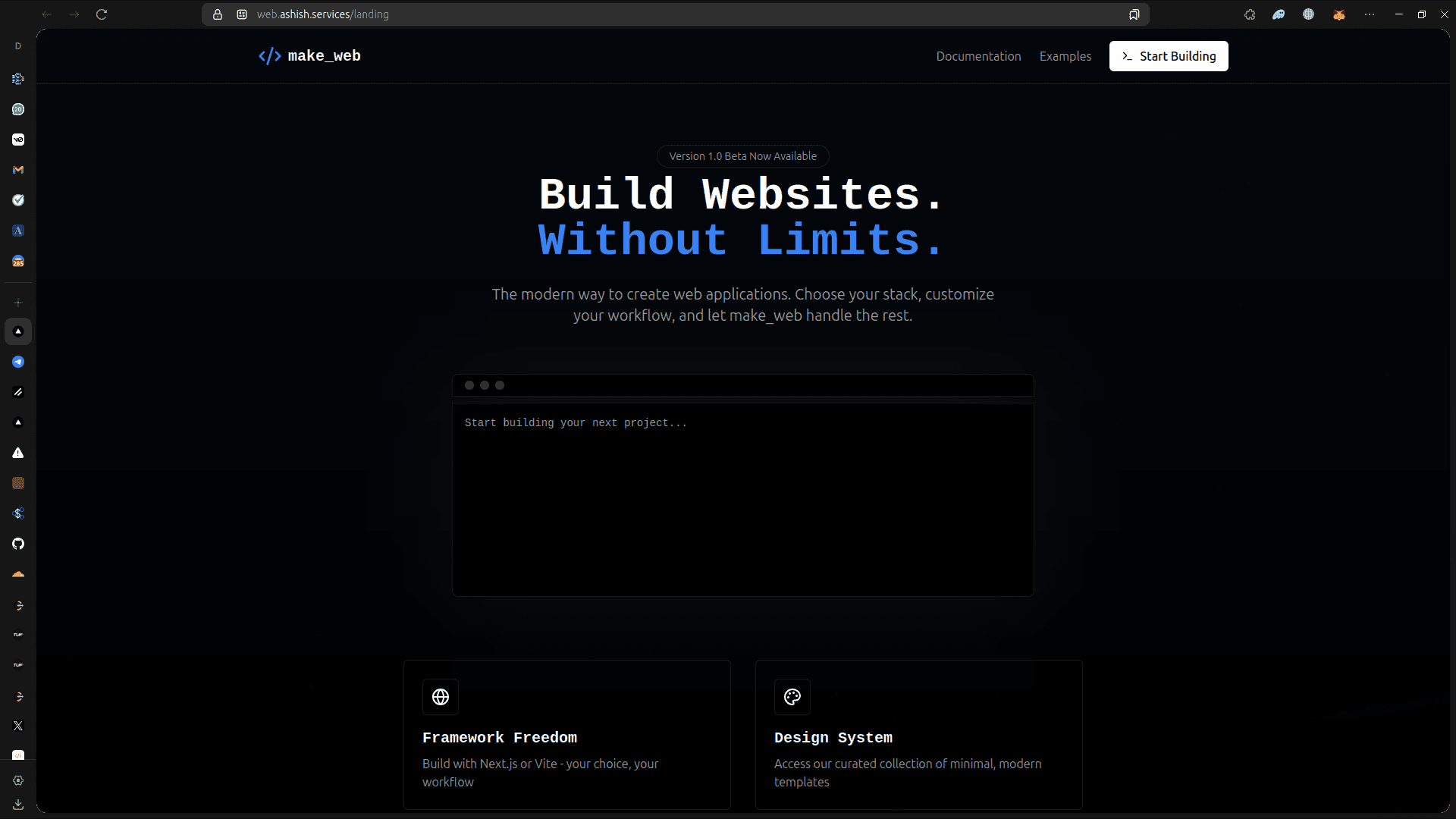 Build web